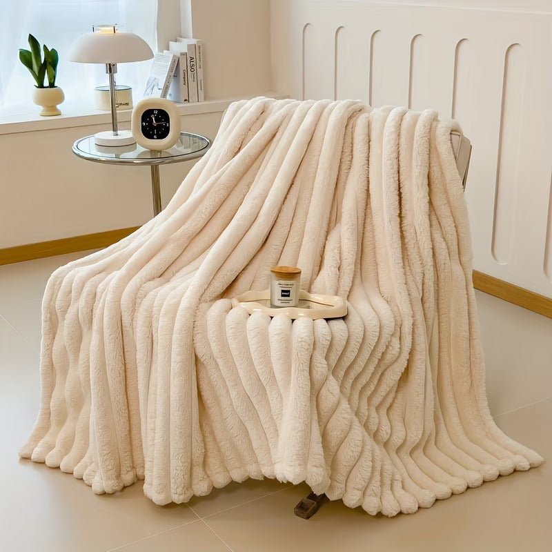 HaloRest Faux Fur Throw Blanket 59"-78"