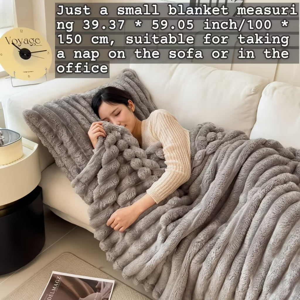 HaloRest Faux Fur Throw Blanket 59"-78"